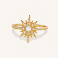 Léon Varel 18K vergulde North Star-ring