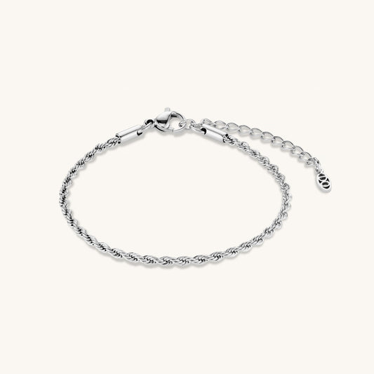 Rope Bracelet – Silver by Léon Varel