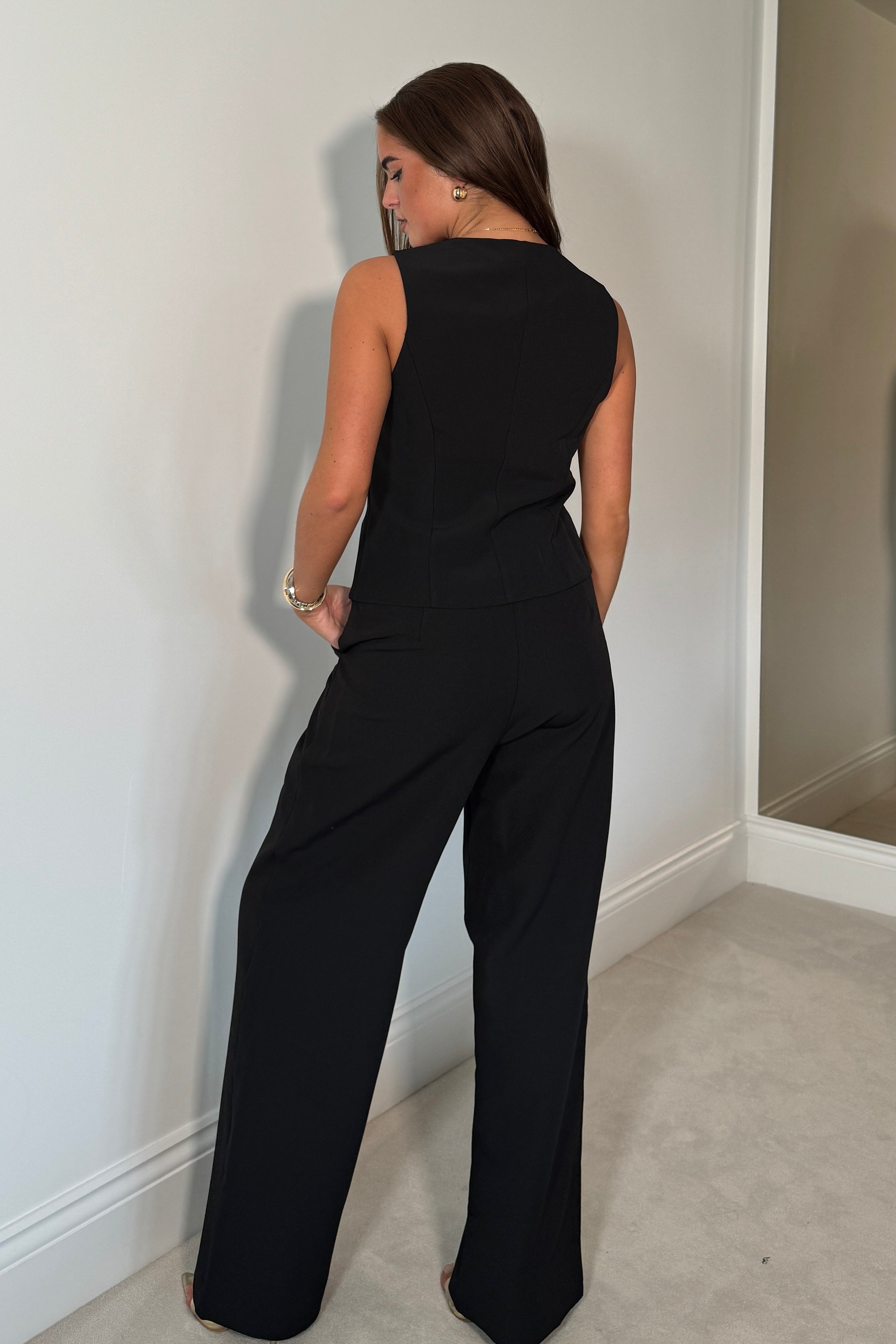 Jo Pleat Detail Tailored Trouser Black