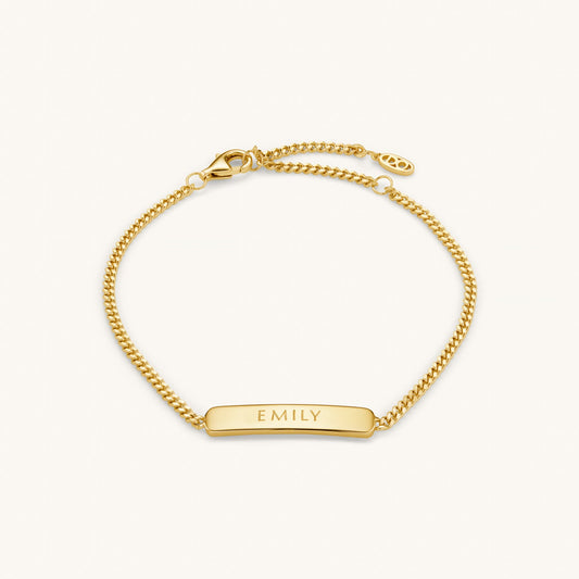 Engraved Bracelet – Gold by Léon Varel