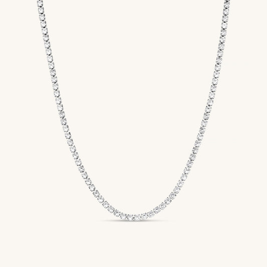 Tennis Necklace – Silver by Léon Varel