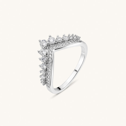 Wishbone Jewel Ring – Silver by Léon Varel
