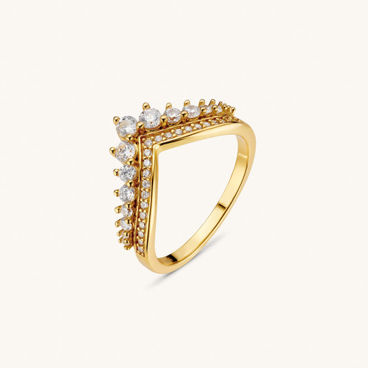 Wishbone Jewel Ring – Gold by Léon Varel