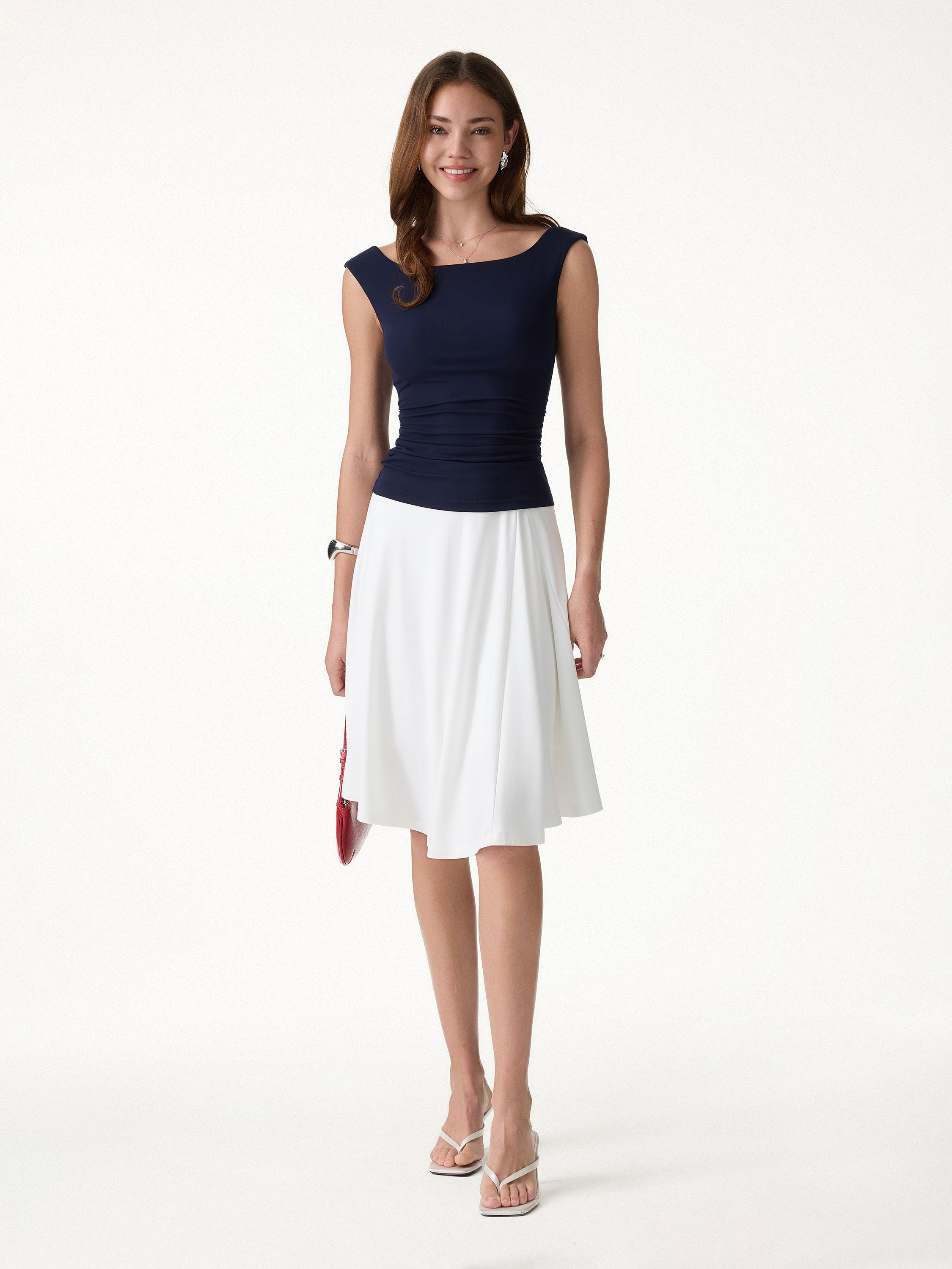 CoolTouch Ponte Midi Circle Skirt