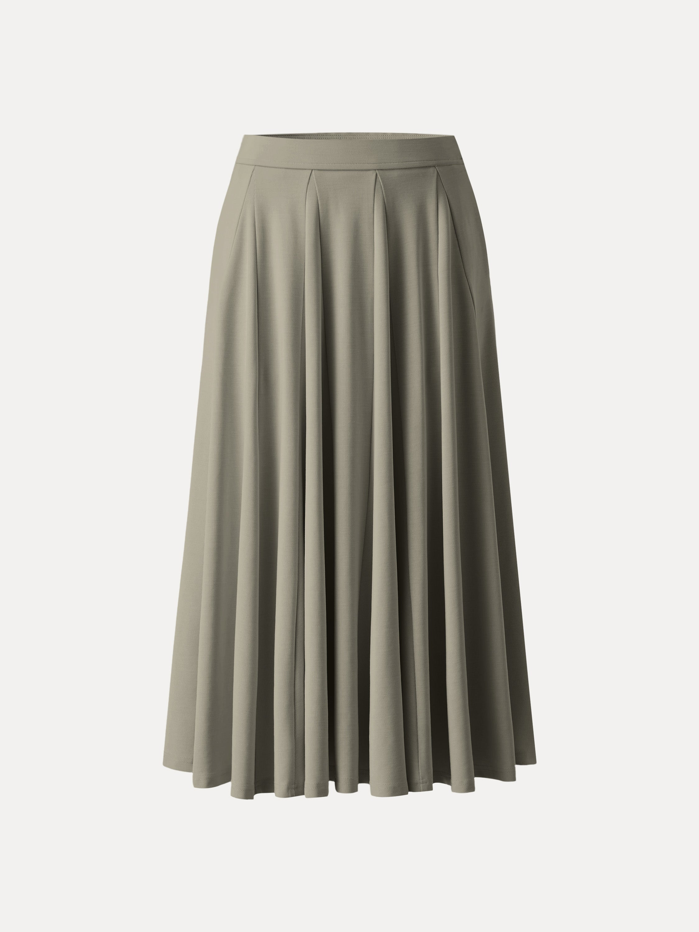 Lyocell Blend Volume Skirt with Pockets