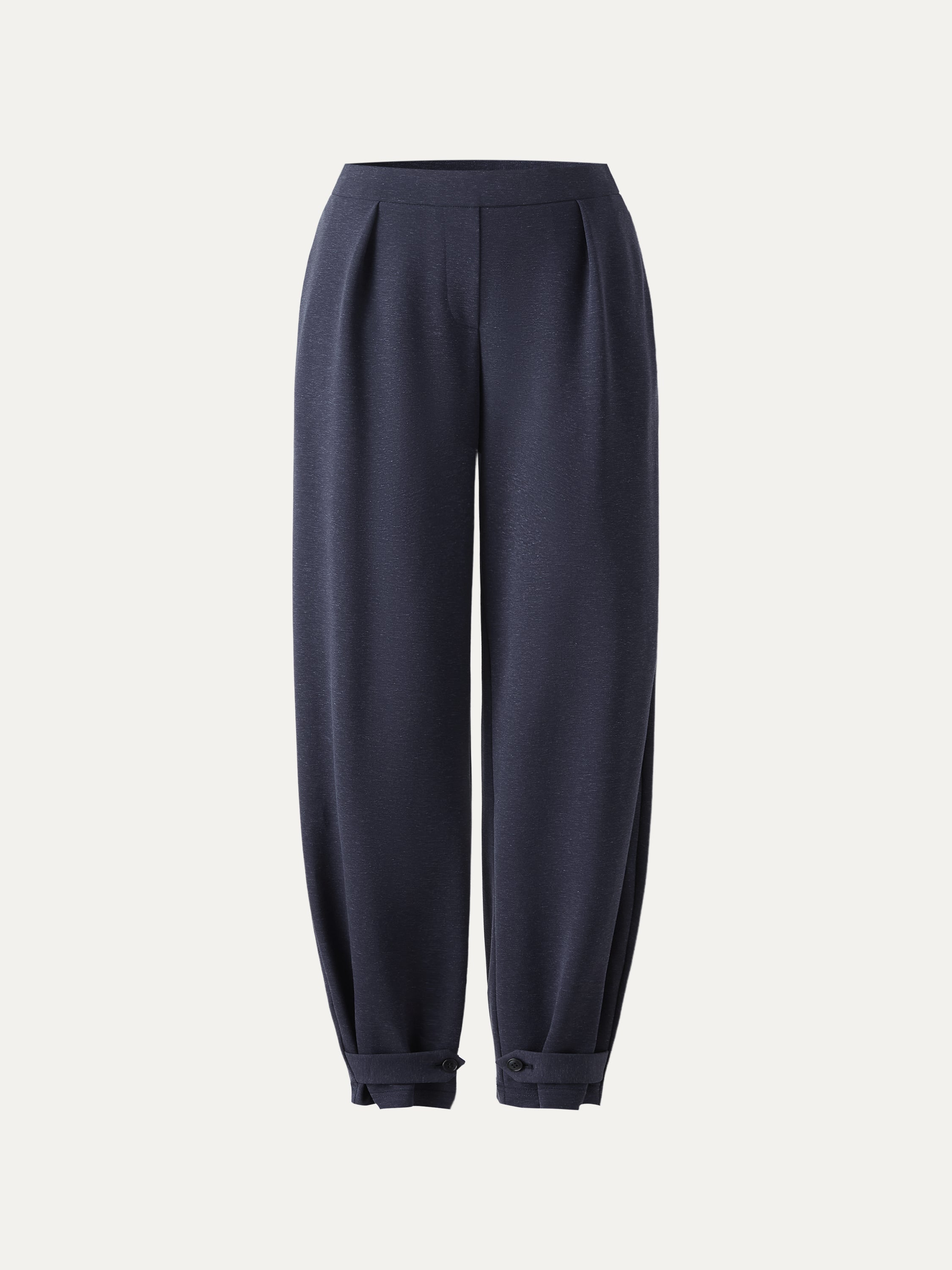 Linen-Like Breathable Barrel Leg Pant