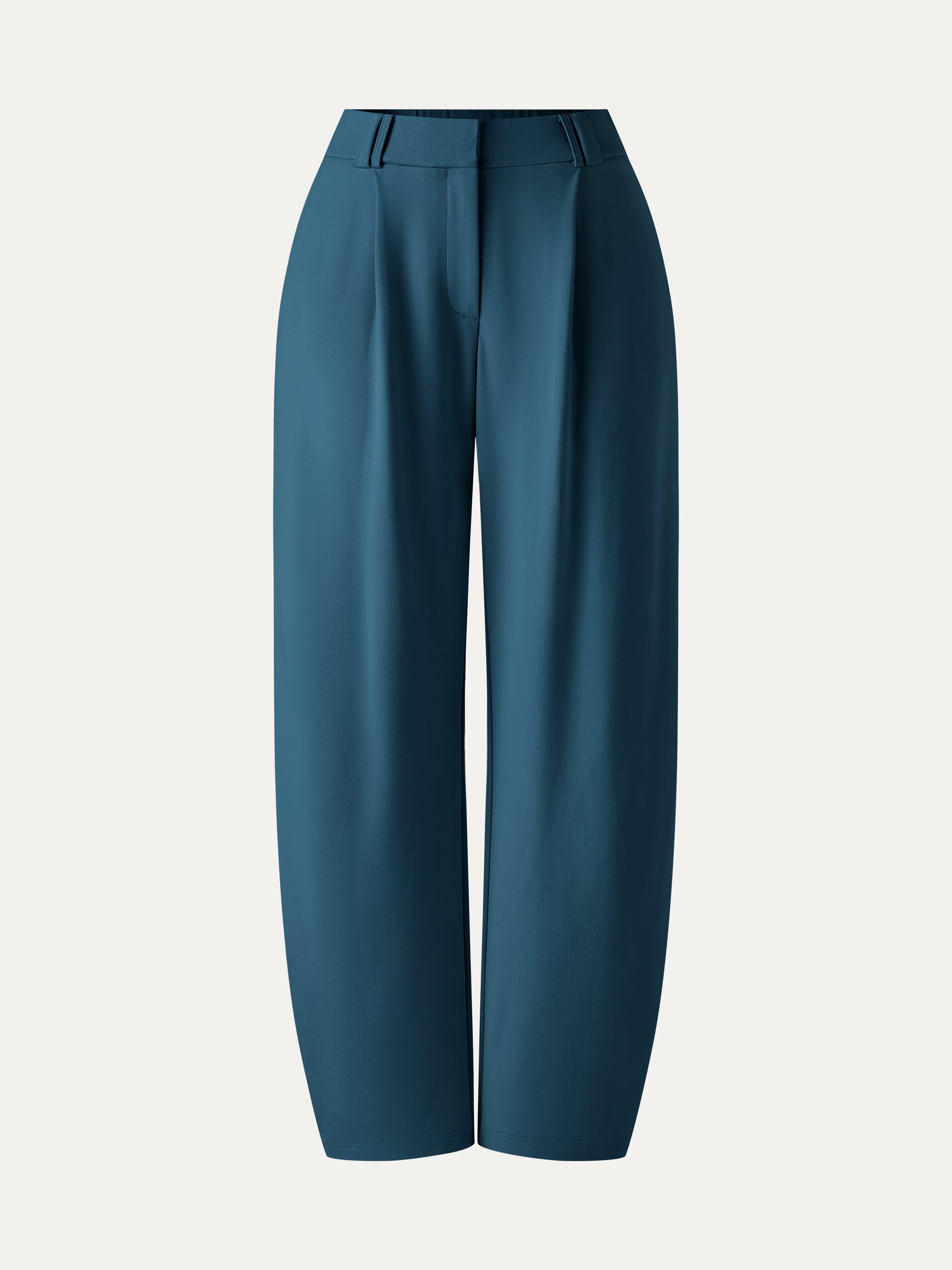 CoolTouch Stretch Ponte High Rise Cropped Barrel Pants
