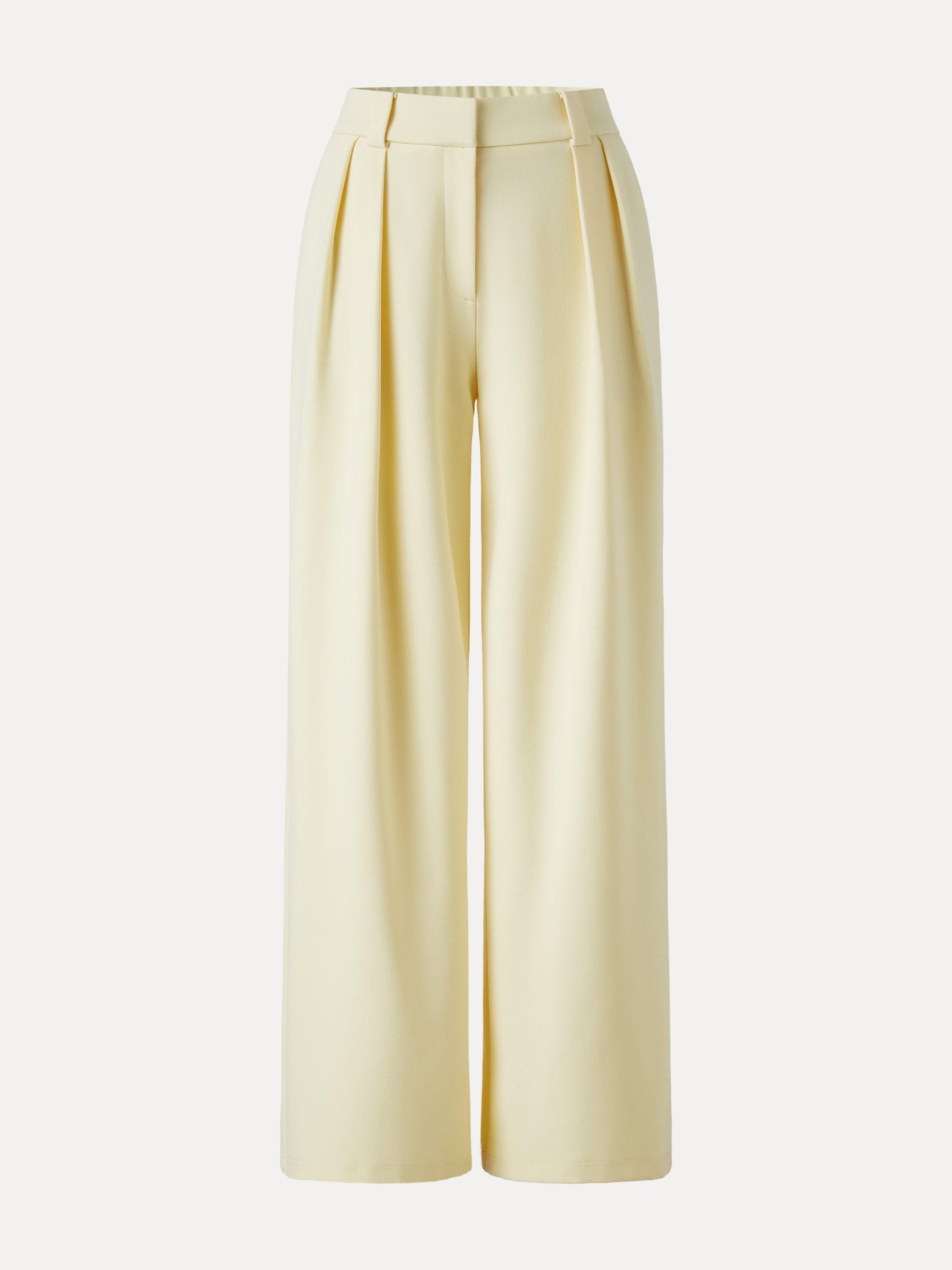 4-Way Stretch Drapey Mid Rise Wide Leg Work Pant