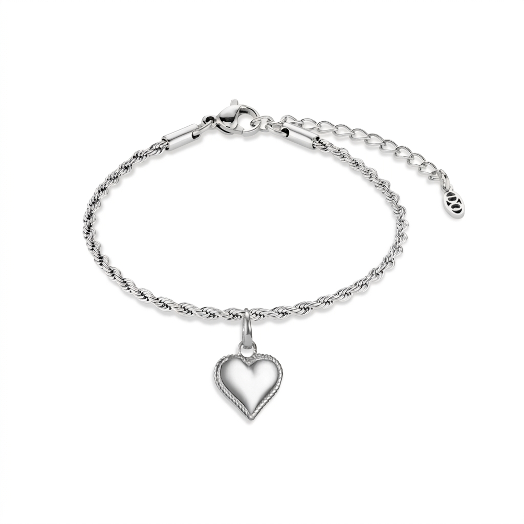 Hartarmband Zilver – productfoto