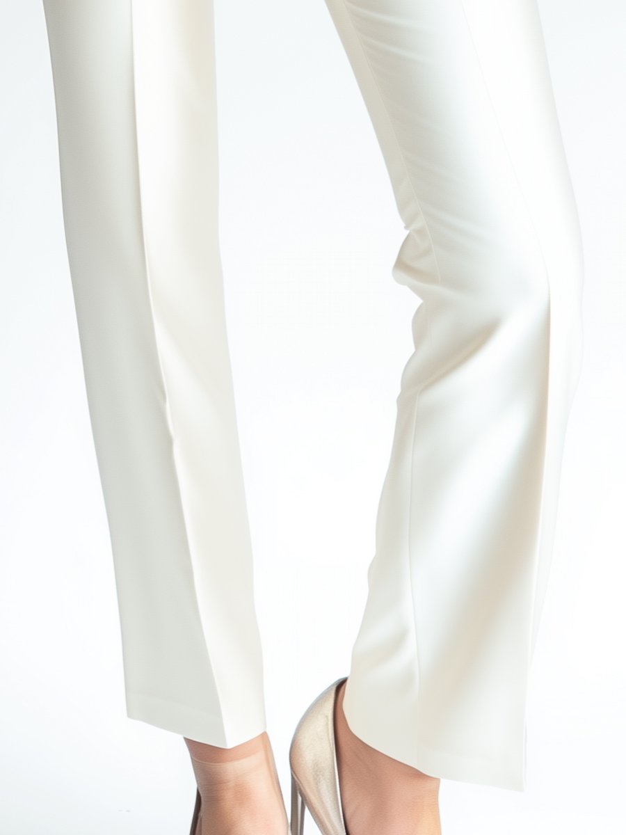 Léon Varel Classic Tailored Satin Trousers