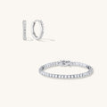 Tennis & Pavé Set Zilver